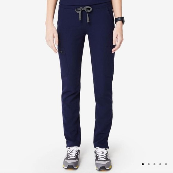 New Navy FIGS Yola Skinny Scrub Pants M NWT